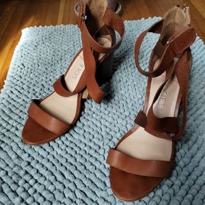 Brown Sole Society Heels 9.5